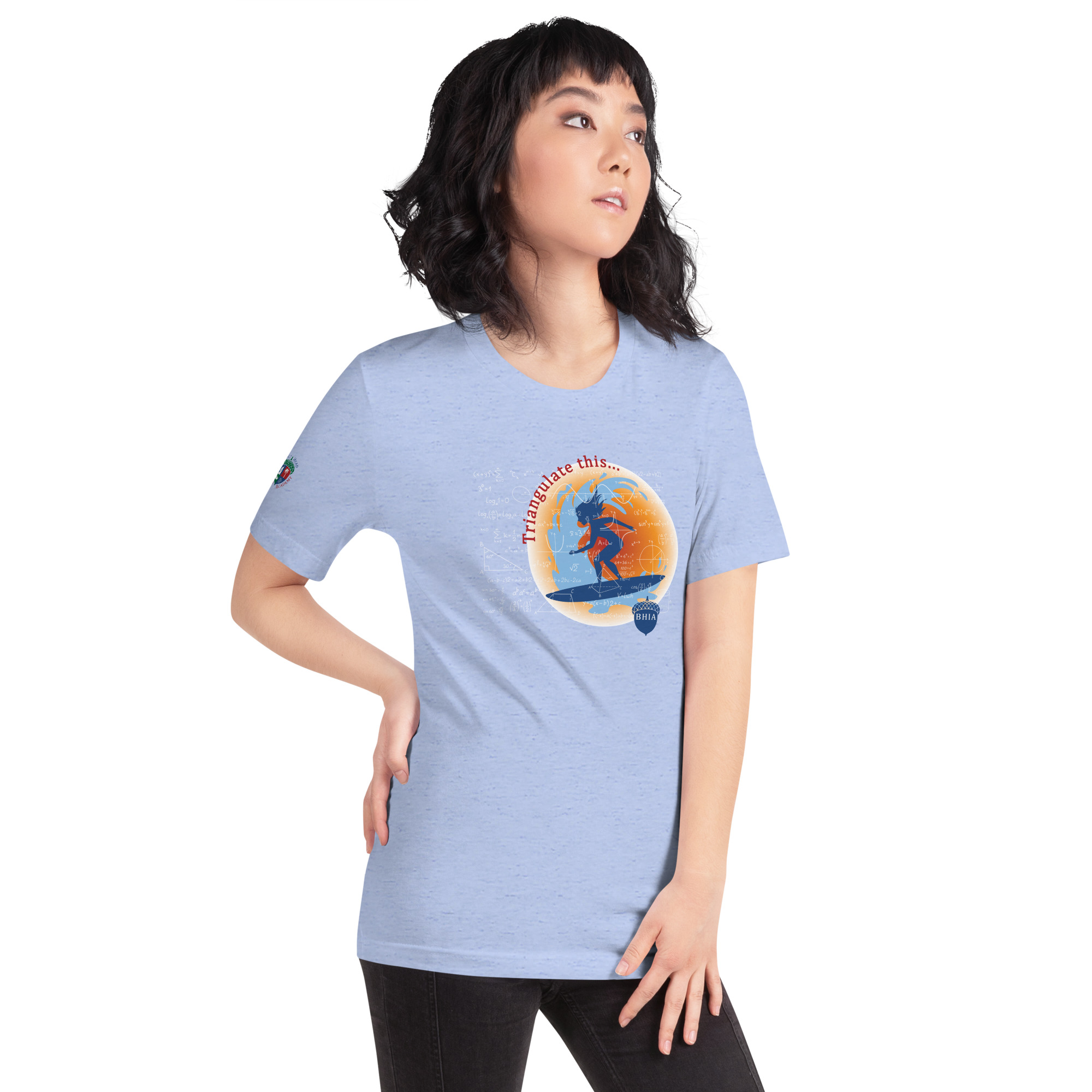 BHIA Unisex t-shirt – Triangulate This – Blue | Bald Head Island Academy