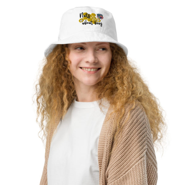 BHIA Nuts About Bees Bucket Hat - White