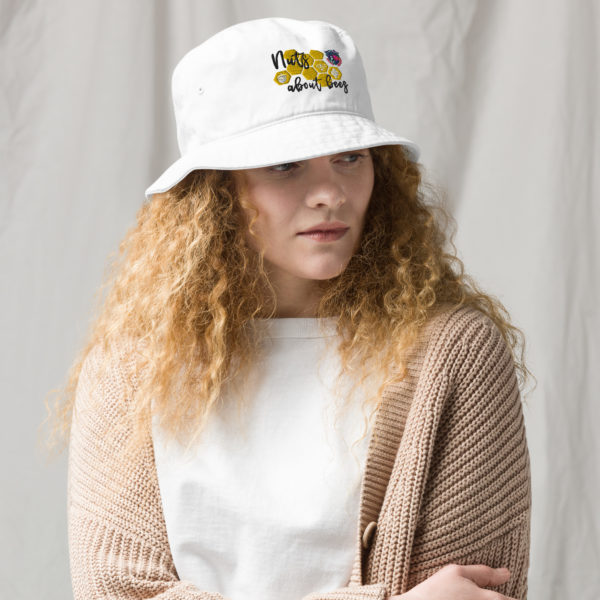 BHIA Nuts About Bees Bucket Hat - White - Image 3